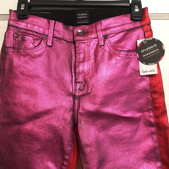 Splendid X Margherita Missoni Metallic Pants BNWT - Picture 4 of 8